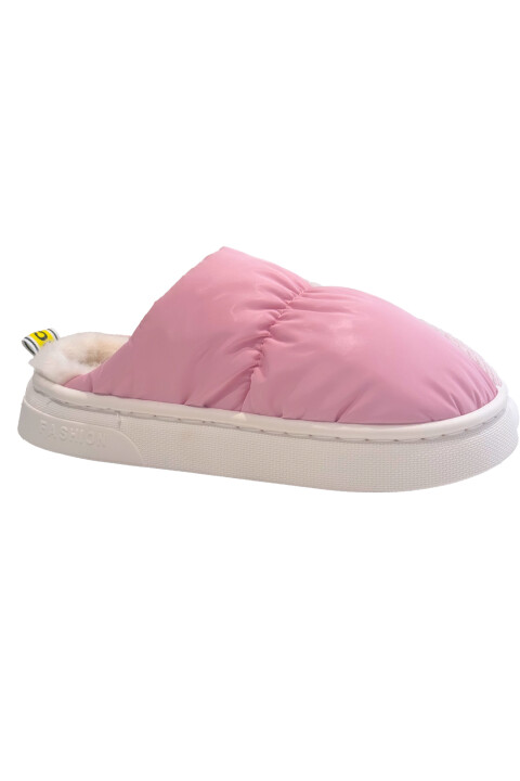Pantufla De Dama Acolchonada Rosada Pantufla De Dama Acolchonada Rosada