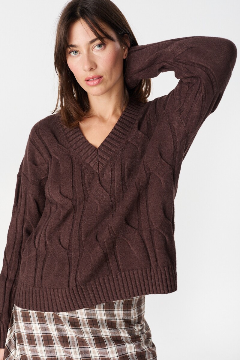 Sweater Corteza Chocolate