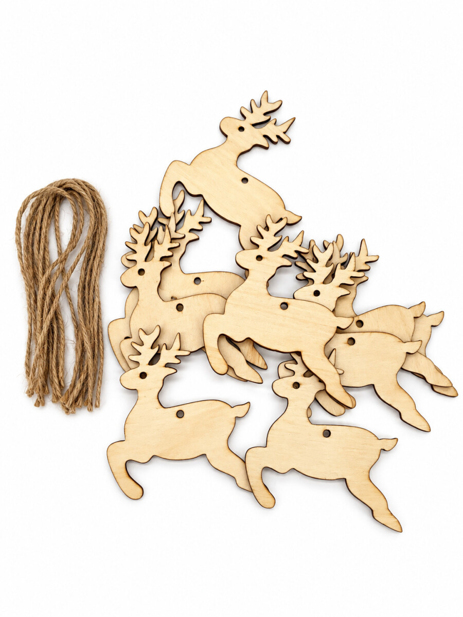 ADORNO COLGANTE RENO SET 10 PCS - BEIGE 