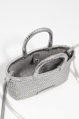 BOLSO MINI TRENZADA Plata