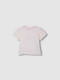 Camiseta Estampado Flor Naranja Blanco