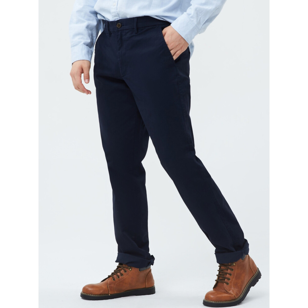 V-ESSENTIAL KHAKI STRAIGHT FIT - NEW CLASSIC NAVY 