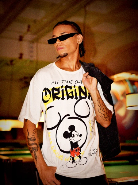 REMERA MICKEY ORIGINAL OFF WHITE