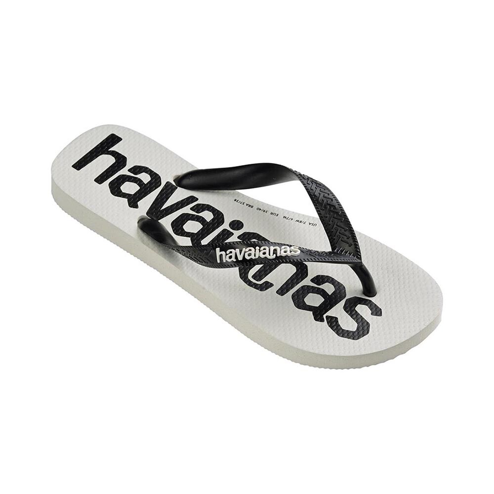 Sandalias Havaianas Top Logomania 2 Hombre Blanco/Negro/Blanco