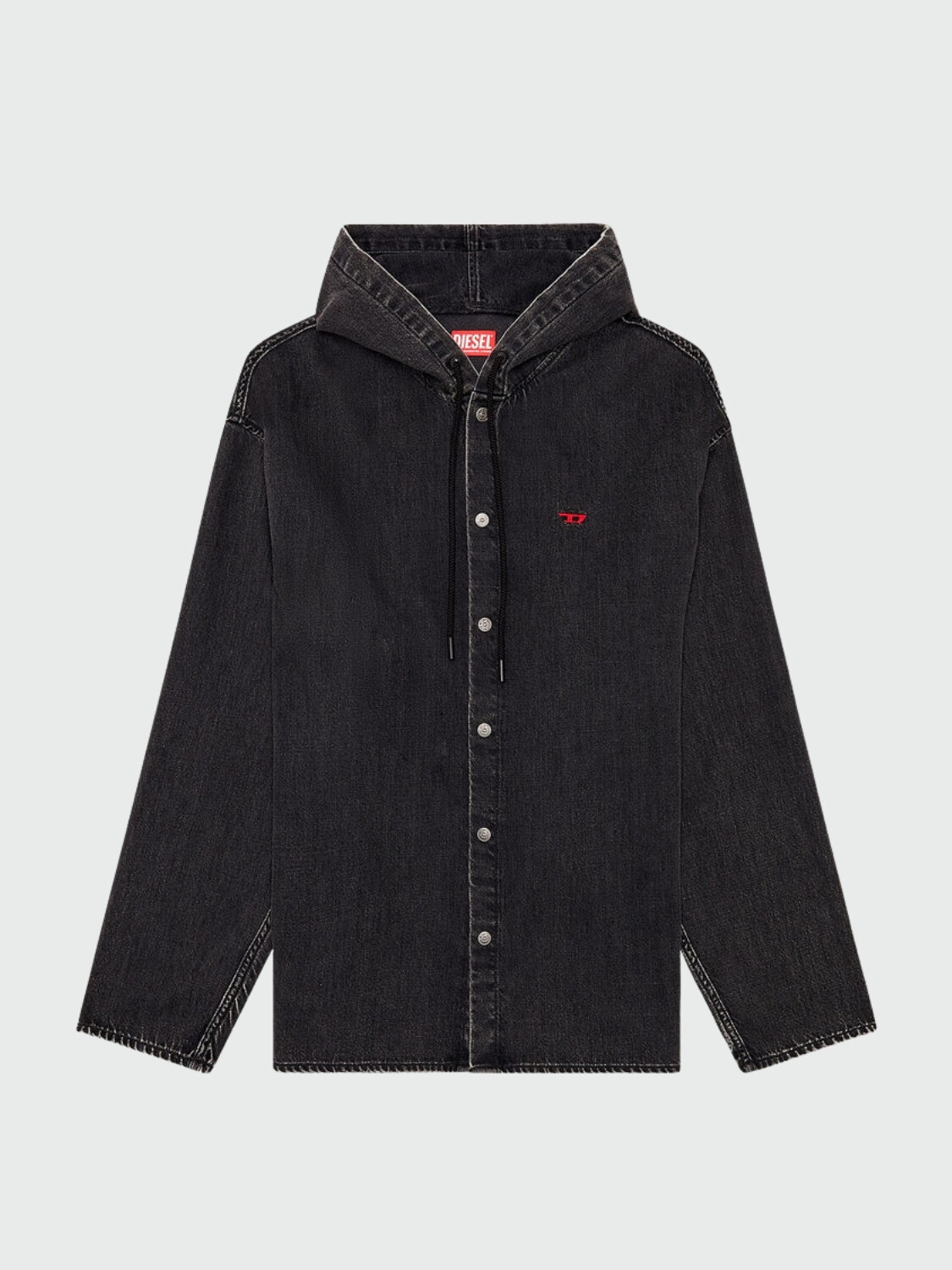 DIESEL - Camisa D-Dewny-Hood Negro