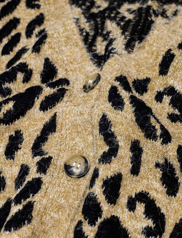 Cardigan Animal Print TOSTADO/MULTI
