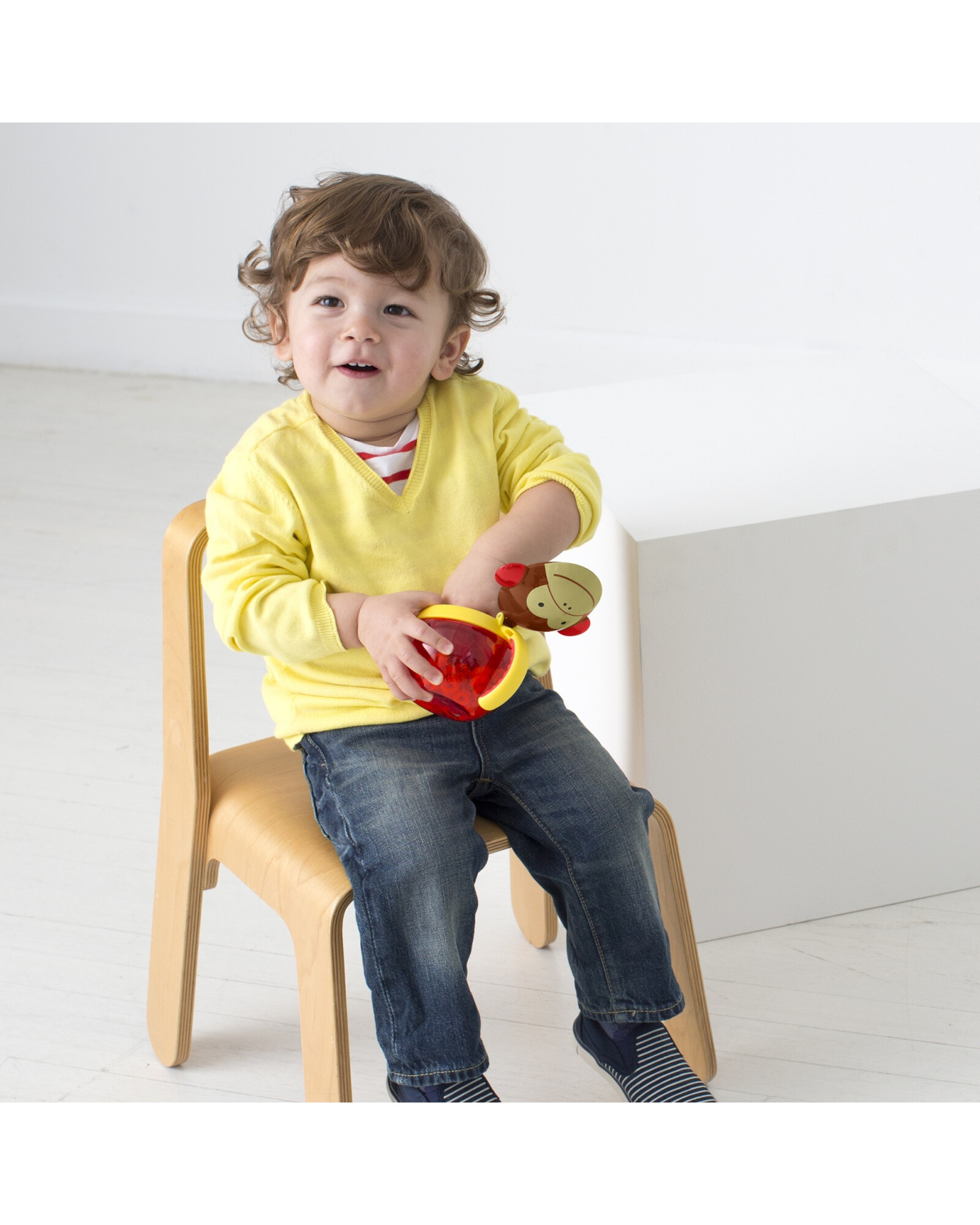 Tupper de snacks, diseño mono Sin color