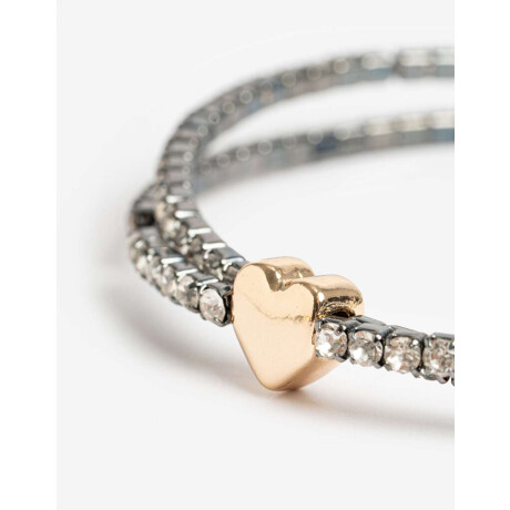 Brazaletes Strass Combinacion Bicolor