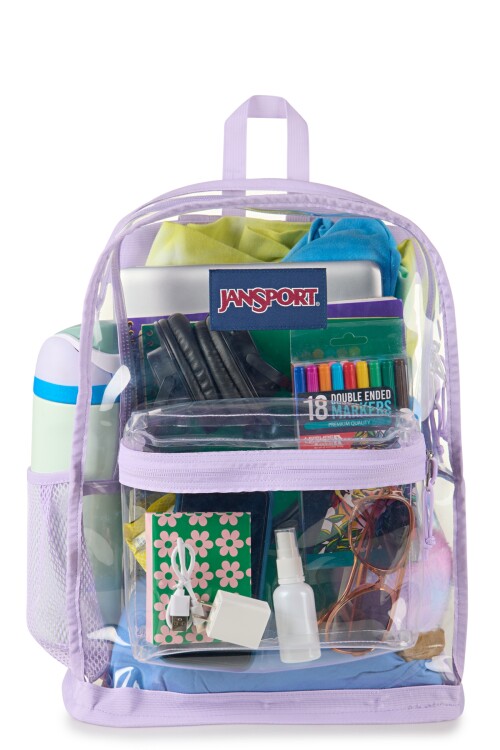 MOCHILA CLEAR PACK PASTEL LILAC