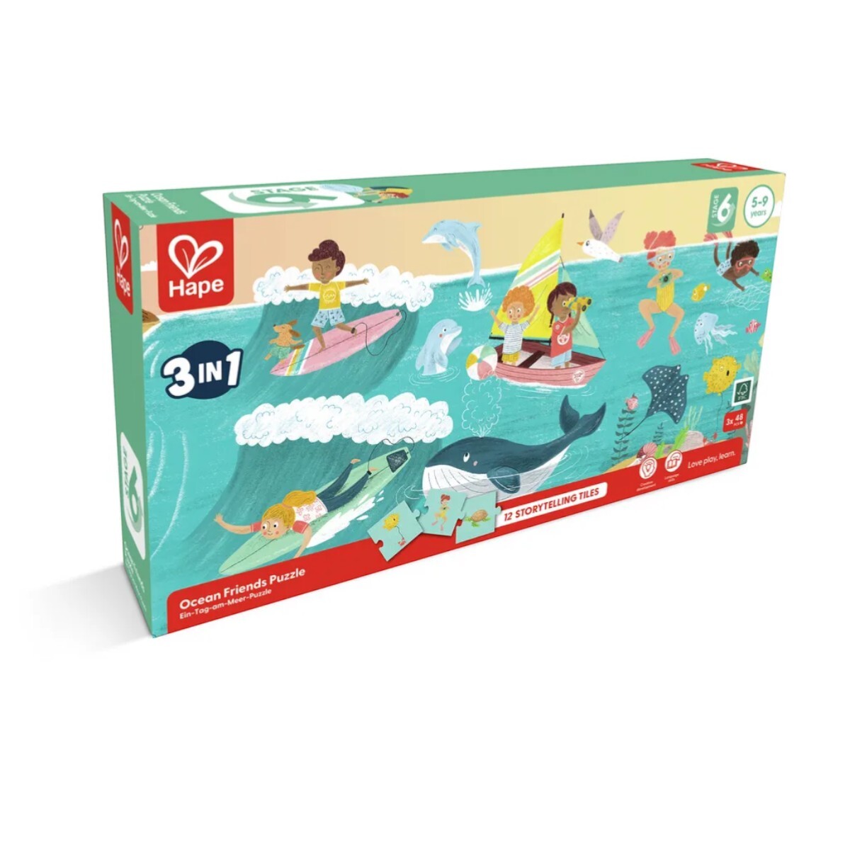 Juego de Mesa Puzzle Mar 3 en 1 Hape 
