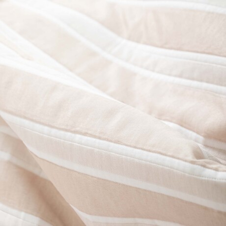 SET CUBRECAMA 1 PLAZA ALGODON-Y-POLIESTER NATURAL-BEIGE MATRESS ARENA