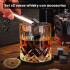 Juego De Vasos De Whisky Con Estuche Pinza Hielos 8 Rocas IMBACK Color Negro Juego De Vasos De Whisky Con Estuche Pinza Hielos 8 Rocas IMBACK Color Negro
