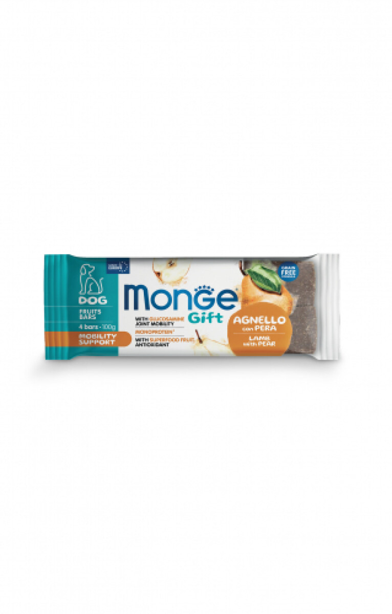 Monge Gift Fruits Bars Mobility Support x4/100grs 