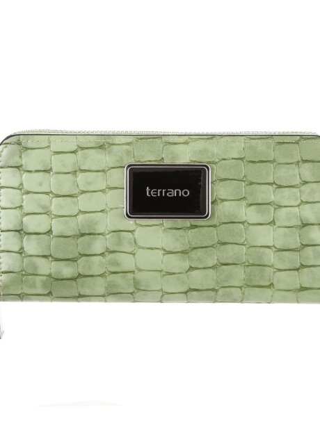 Monedero Marruecos Croco Verde