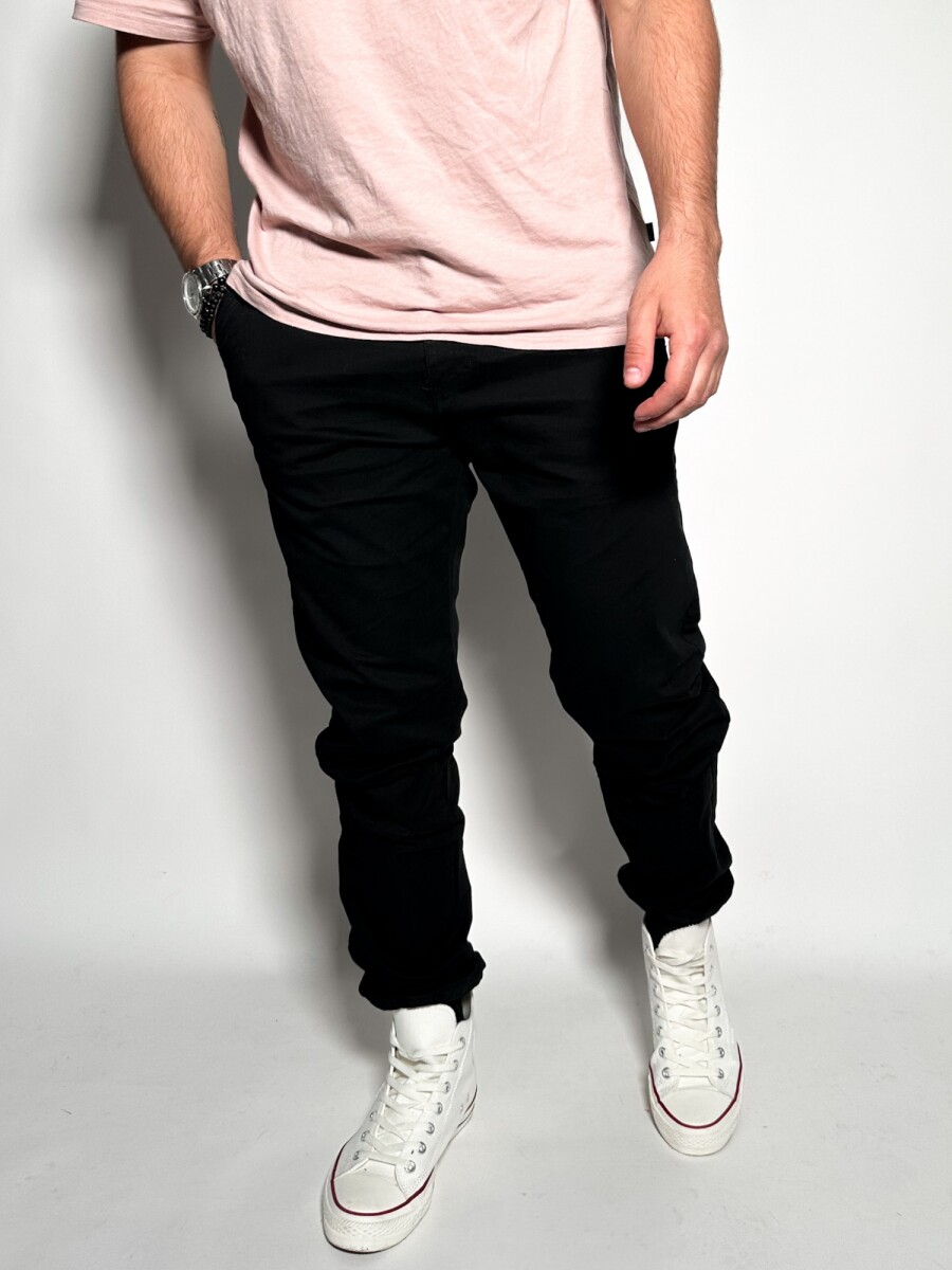 Pantalon con puño Jonas - Negro 