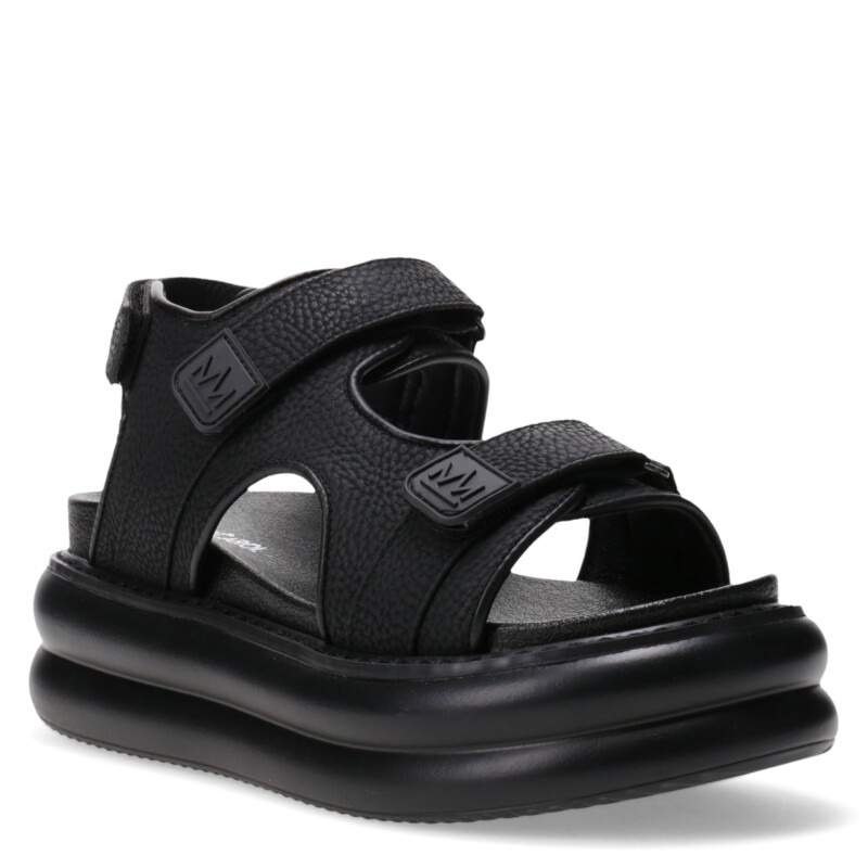 Sandalias de Mujer Miss Carol MANAROLA con tiras con velcro Negro