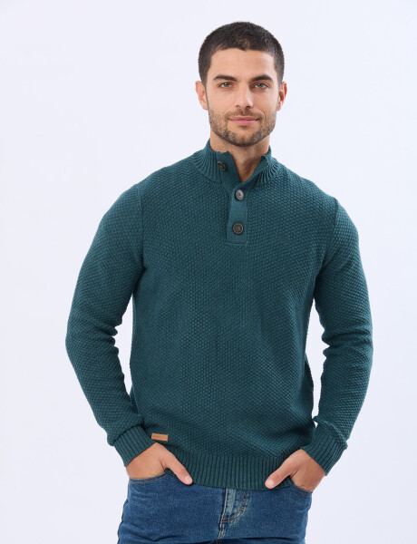 BUZO TEJIDO TEXTURADO Verde