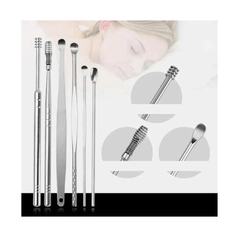 SET DE 6 PIEZAS LIMPIEZA DE CERA PARA OÍDOS\n 11.5*3CM 001