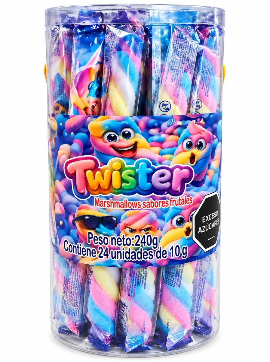 MARSHMALLOWS TWISTER TUBO 24 TUBOS 