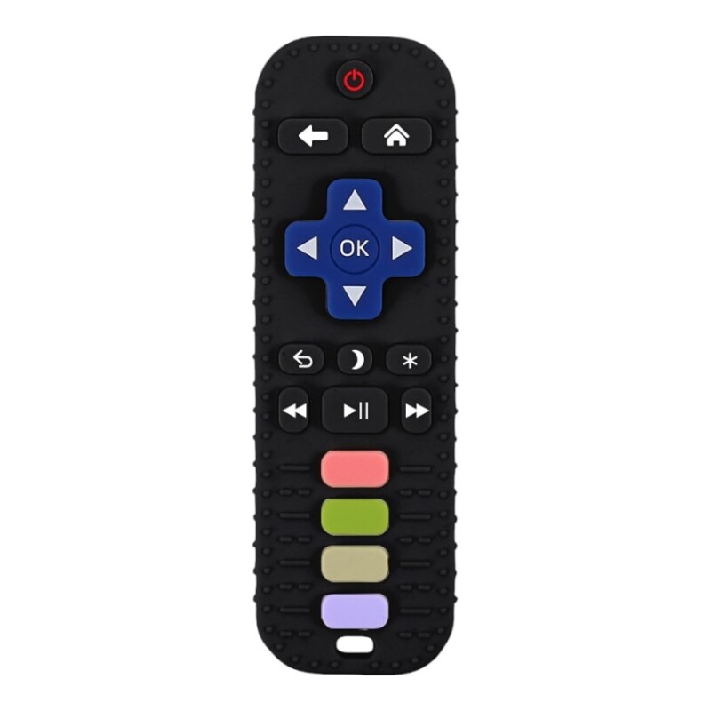 Mordillo silicona con forma de control remoto Mordillo silicona con forma de control remoto