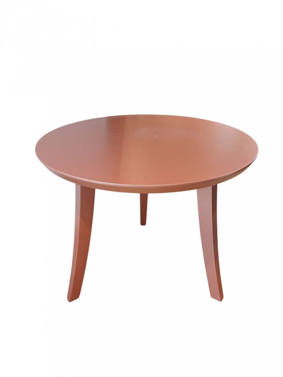MESA DE APOYO MEDIANA LACA COLOR COBRE 60 CMS DIAMETRO 