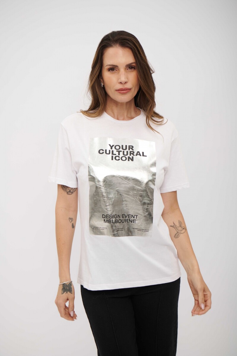 REMERA LUCHI - PLATEADO 