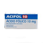 ACIFOL 10 MG. CJ X 30 COMPRIMIDOS única