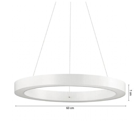 PLRCZ48 Colgante LED Zurich II 48W Blanco ø 60 cm