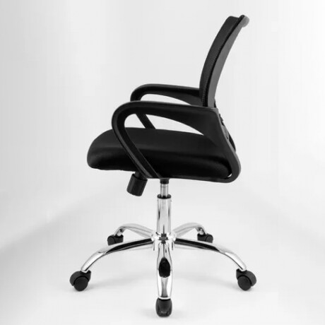 SILLA DE ESCRITORIO MALLADA CON SOPORTE LUMAR - NEGRO Silla De Escritorio Mallada Con Soporte Lumbar Negra