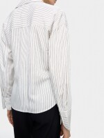 Camisa A Rayas Con Cruzado Y Drapeado multicolor