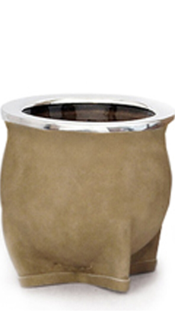 MATE DE CERÁMICA CHICO DELTA BEIGE ENGRASADO