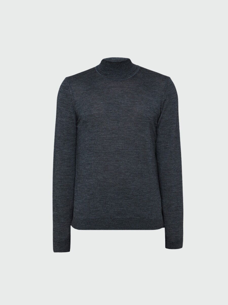 BOSS -Buzo cuello alto de lana virgen, slim fit, MUSSO-P - 0 