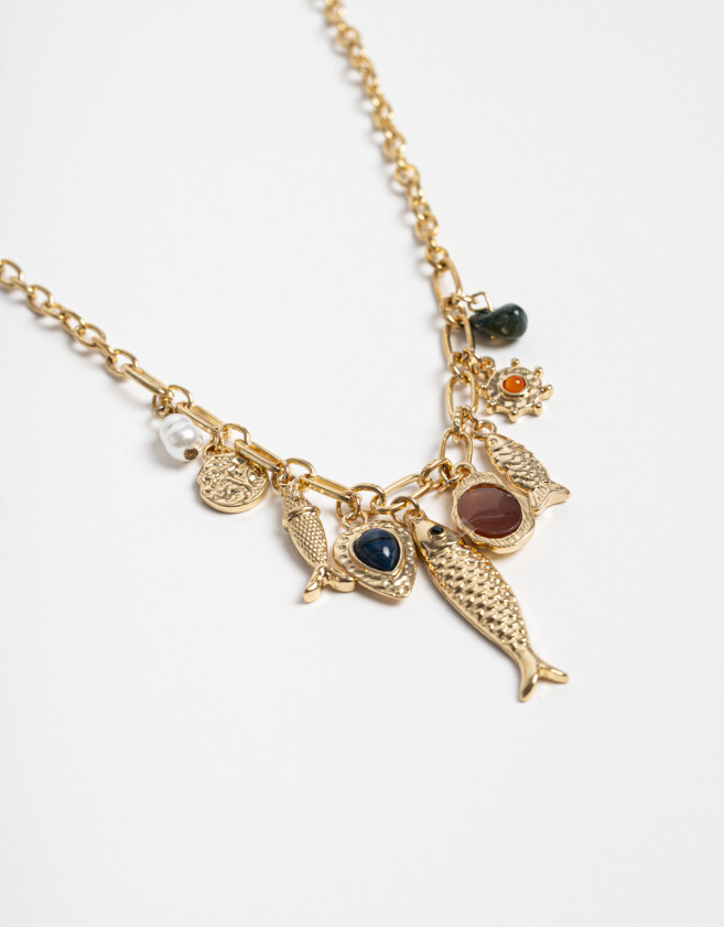 Collares Cortos Metal Collar Corto De Metal - Dorado