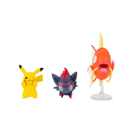 Pokémon Battle Figure Set - Pikachu + Magikarp + Zorua Pokémon Battle Figure Set - Pikachu + Magikarp + Zorua