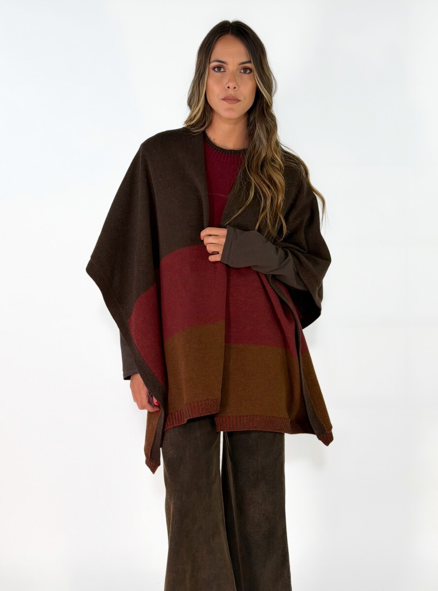 RUANA AMBAR - CHOCOLATE 