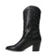 Botas de Mujer Miss Carol TAOS de caña alta con tachas Negro