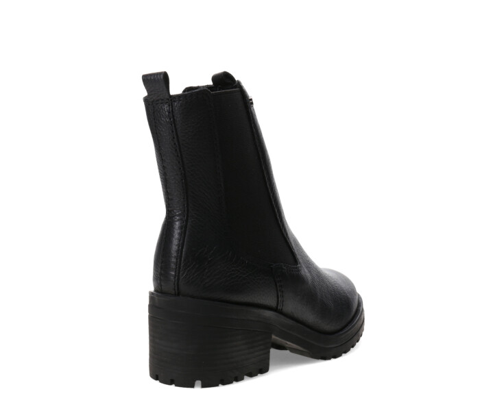 Bota de Mujer Bottero Caña Media de Cuero Negro