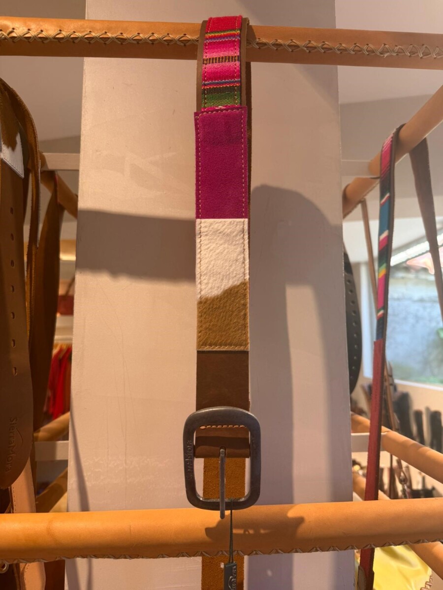 Handcrafted Belt - Magenta 