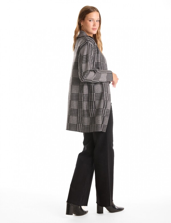 Cardigan Largo Gales NEGRO/GRIS