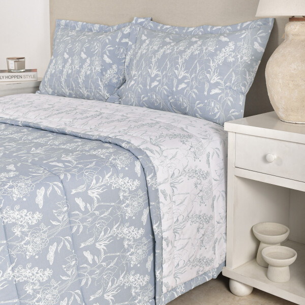 Edredón Amelia Toile Celeste King - Super King