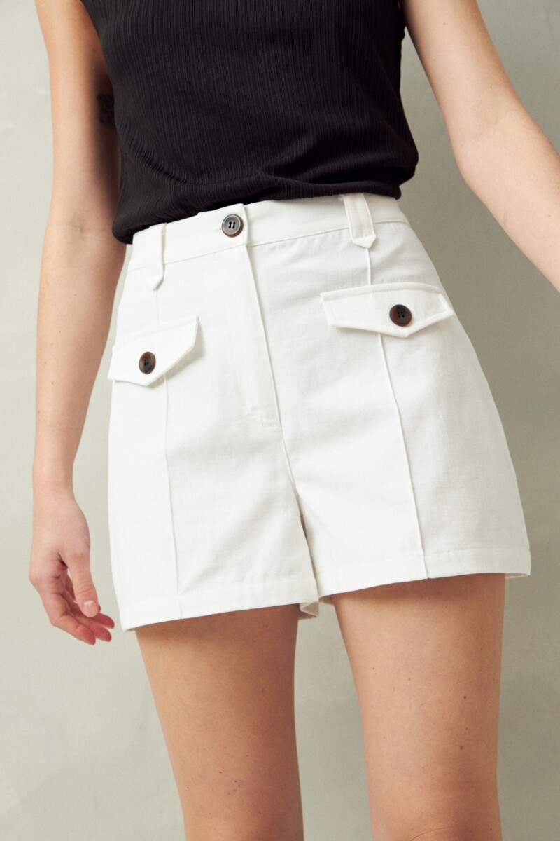 SHORT REESE Blanco