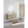 MUEBLE DE BAÑO ALFA 120 CM ROBLE NÓRDICO CON MESADA Mueble De Baño Alfa 120 Cm Roble Nórdico Con Mesada