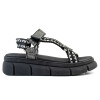 Sandalias - Moleca - Moleca Sandalia con pulsera y tira de Mujer - 5483.103-375 Negro-blanco