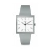 Reloj Swatch SO34M700 "What If…Gray?" unisex, con caja cuadrada de biocerámica Reloj Swatch So34m700 "what If…gray?" Unisex, Con Caja Cuadrada De Biocerámica