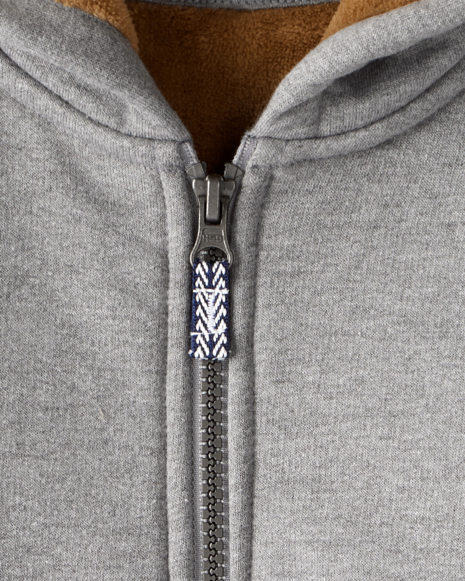 Campera de algodón con forro polar, gris Campera de algodón con forro polar, gris