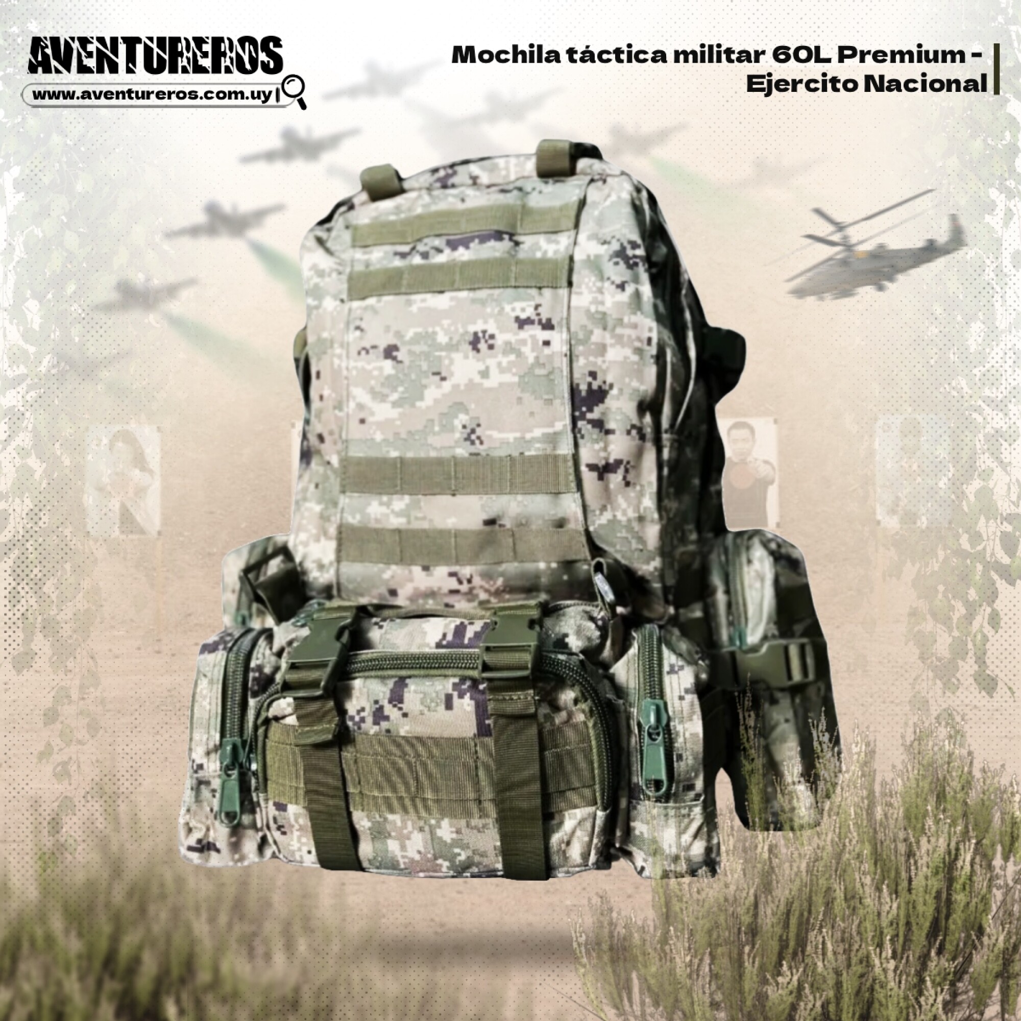 Morral Táctico Al Aire Libre Molle Assault Militar | Cuotas Sin Interés