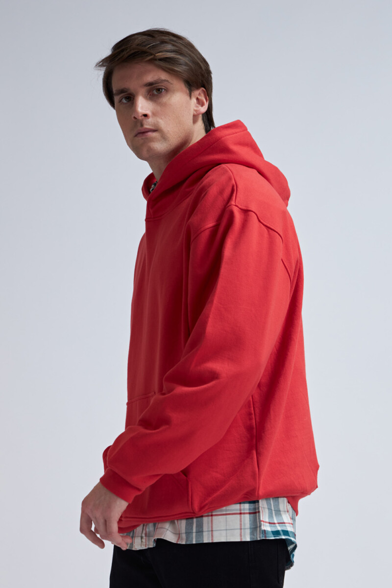 Canguro deportivo oversize Rojo