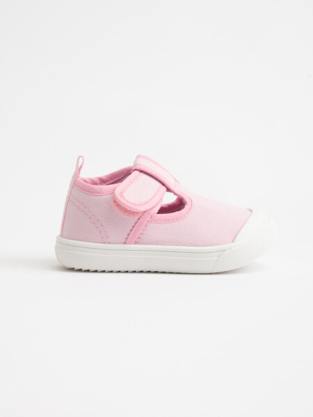 Guillermina con velcro estampado Rosa