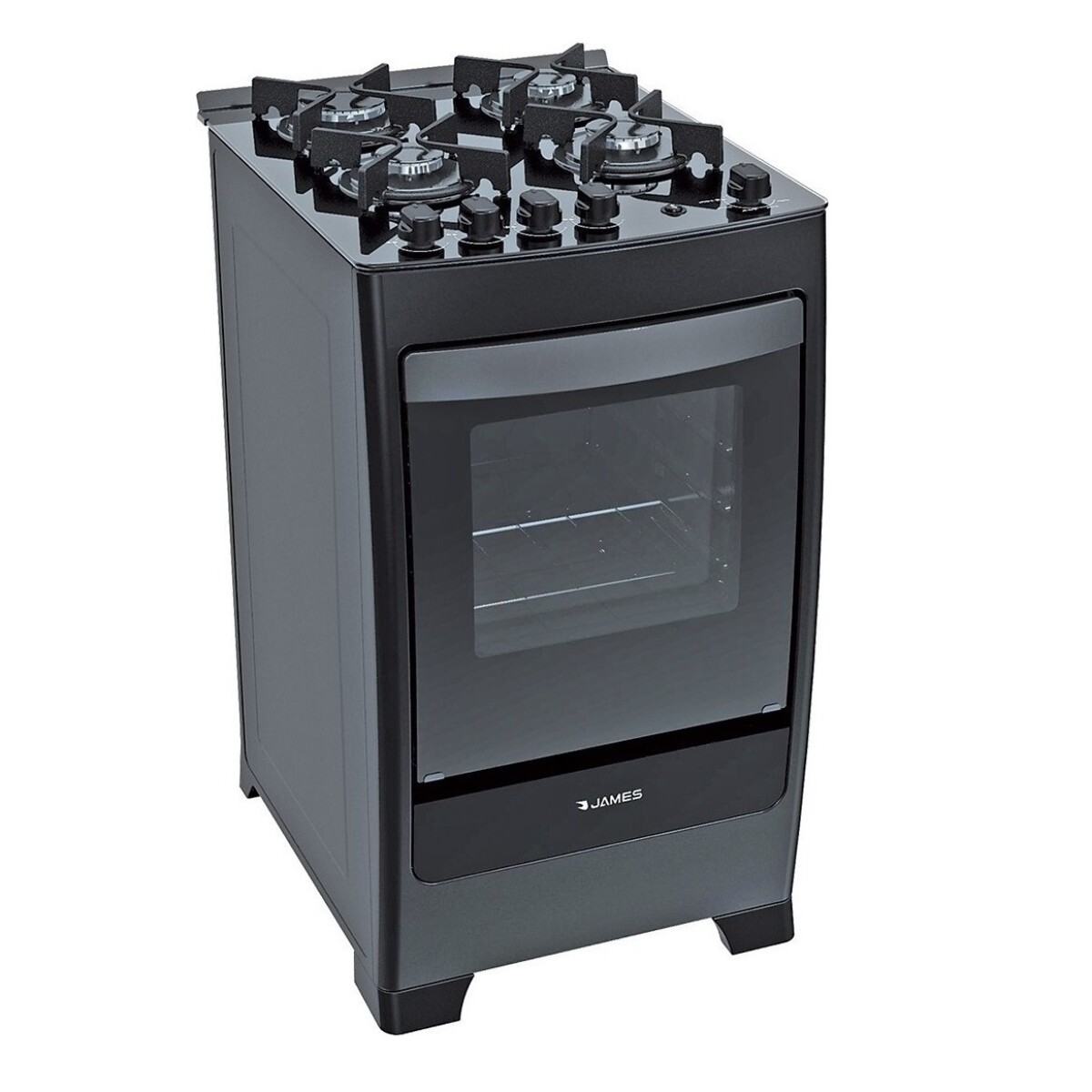 Cocina James A Gas C 700 Negra 4 Hornallas 