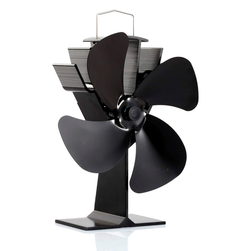 Ventilador de estufa difusor de calor NEGRO